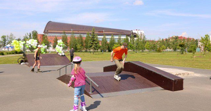 В парке 1000-летия Ярославля открыта новая скейт-площадка