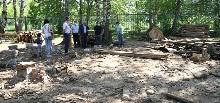 В Рыбинске продолжается благоустройство парка в Переборах