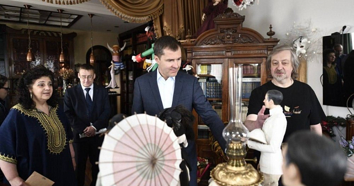 Владимир Волков посетил необычный дом Ольги Терпуговой и Игоря Сакурова