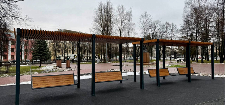 В сквере 950-летия Ярославля завершили благоустройство