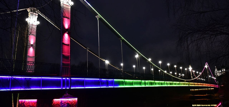 Даманский мост в Ярославле будет сиять каждый вечер_307993