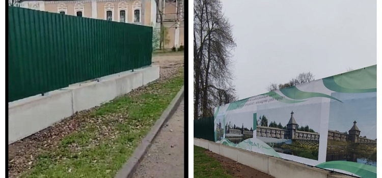 В Угличе вновь взялись за строительство бутафорской крепости