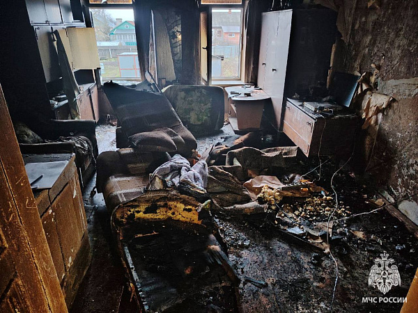 В Ярославской области из-за непотушенного окурка произошёл пожар