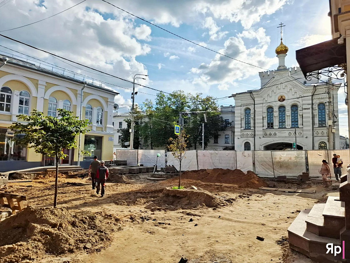 Улица Кирова в Ярославле оказалась почти полностью закрыта для движения