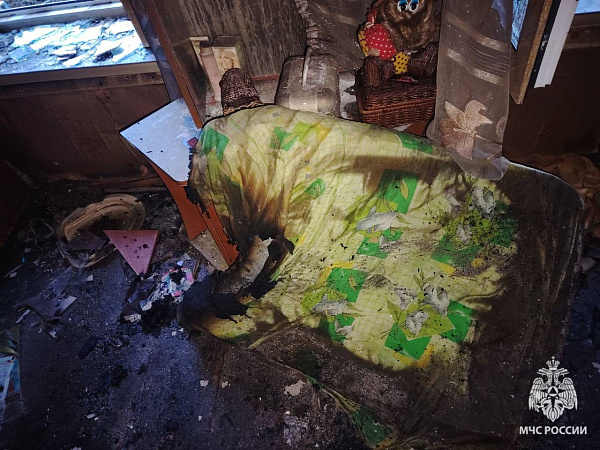 В Ярославской области из-за непотушенного окурка произошёл пожар